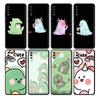 Dinosaur Cartoon Case For Samsung Galaxy A50 A70 M52 A30 A20s A20e A10 A40 A10s M51 M31 M30s M13 5G Black Phone Cover