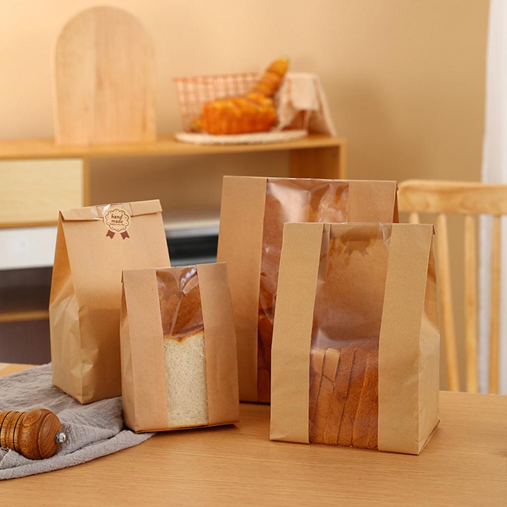 Bag, Bread Paper Bag, Kraft Paper Bag, Oil Resistant Sandwich Bag
