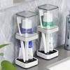 Toothbrush Holder With Gargle Cup Couple Toothbrush Storage Rack, Toothbrush Storage Organizer, Minimalist Toothbrush Rack & Bathroom Tumbler Set