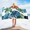 1pc Microfiber Large Microfiber Beach Towel Tropical Leaves Quick Dry Sand Free Lightweight Travel Pool Fitness Bath Swimming