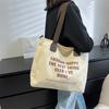 Alphabet Canvas Bag Female Student Class Bag Large Capacity Shoulder Bag Crossbody Bag Japanese Handbag Tide
