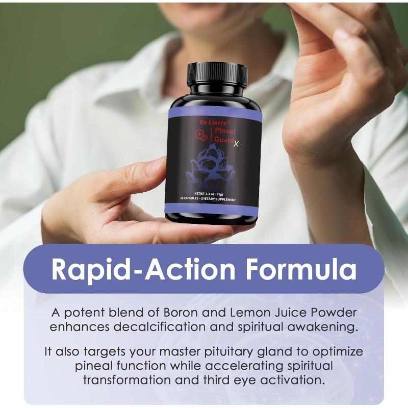 Пинеаловая защита - Поддержка мозга, Витамины для концентрации и памяти для мозга, Декальцинируйте, Активируйте и Защитите вашу шишковидную железу