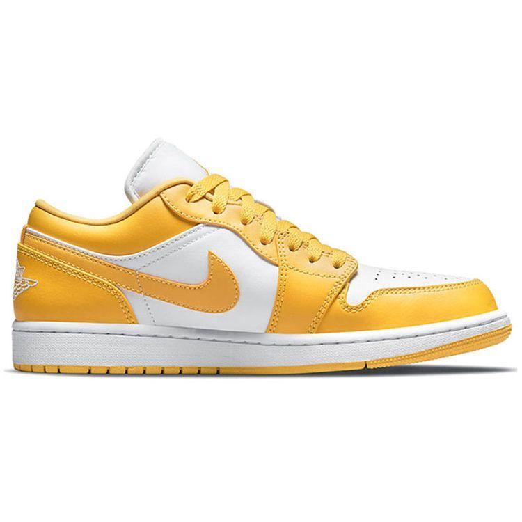 Air Jordan 1 Low Pollen Men Sneakers Yellow White 553558-171