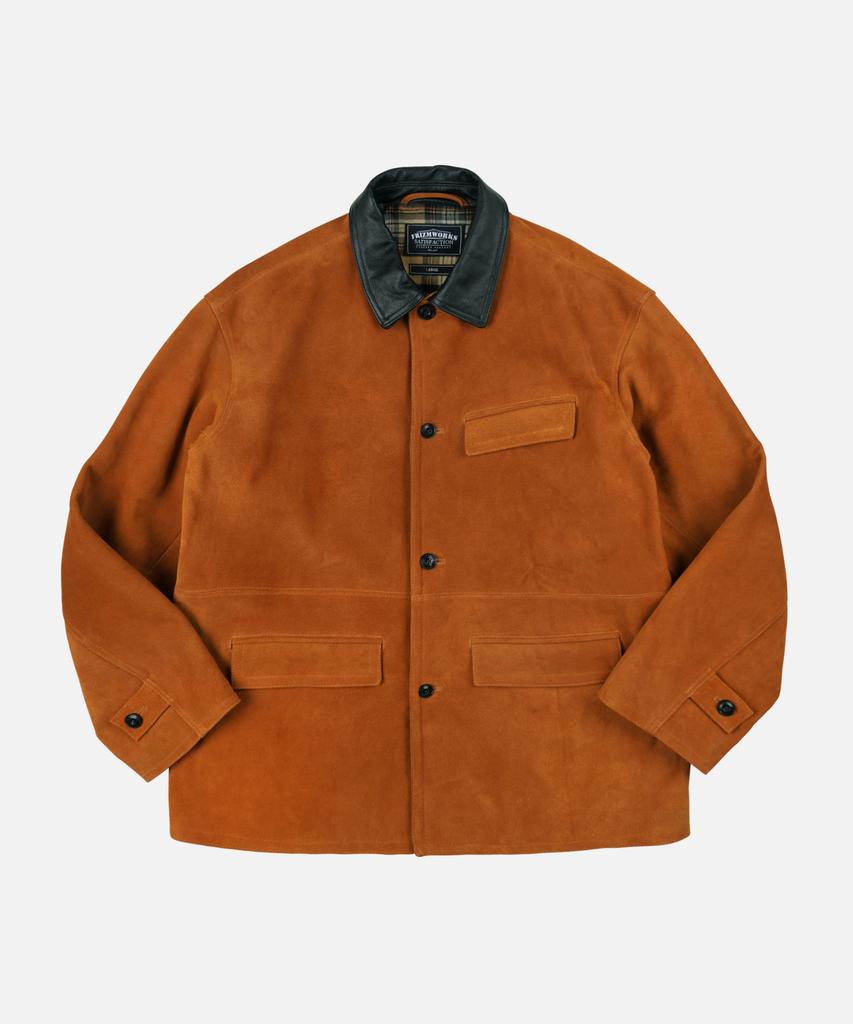 Frizmworks Suede French Car Coat _ Camel