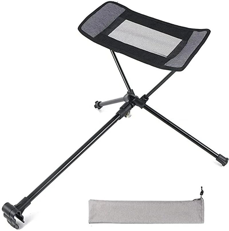 Portable Folding Retractable Footrest Leg Rest Camping Chair Kit For Reclining Swing Moon Beach Wholesale