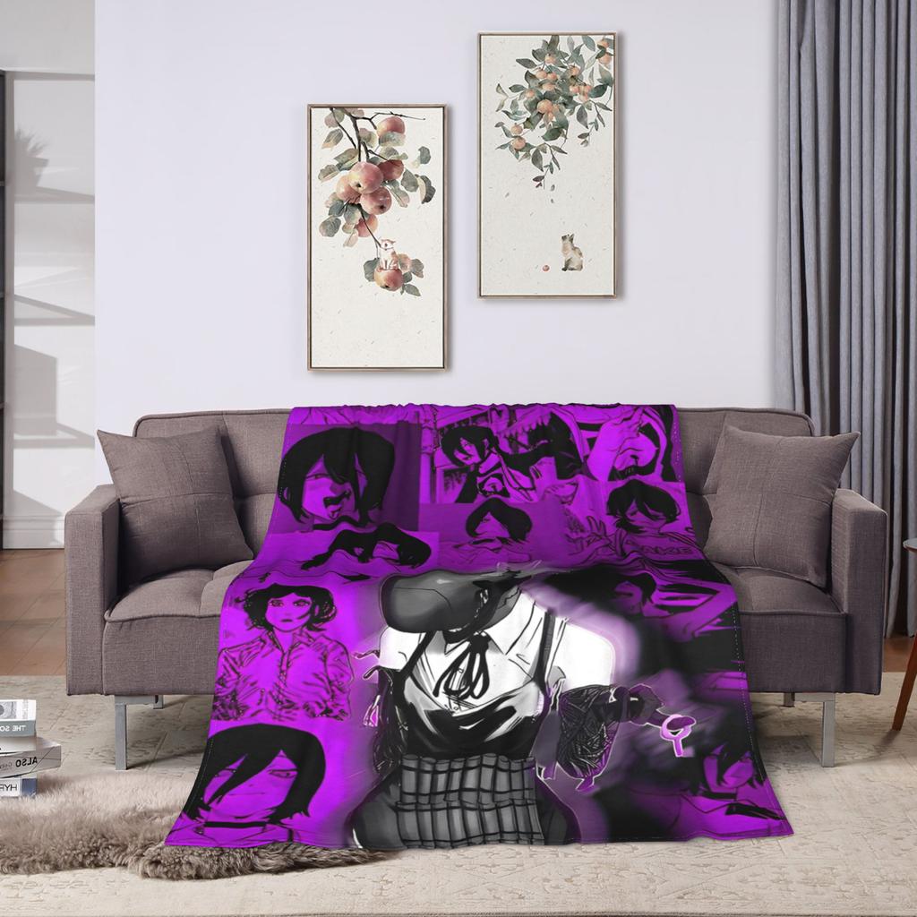 Chainsaw Man Reze Anime Blanket Quality Super Warm Throw Blanket Winter Travel Home Decor Fashion Bedspread