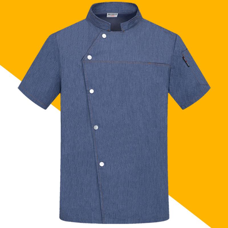 Кухня Куртка шеф-повара Униформа Одежда для повара с короткими рукавами Услуги общественного питания сюртуки Рабочая одежда