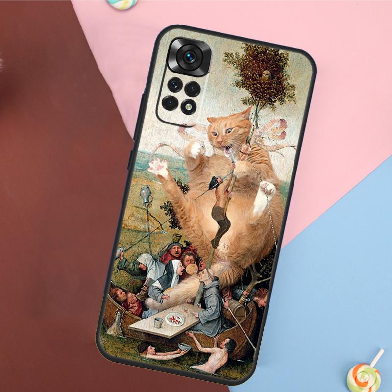 Художественная обложка Иеронима Босха для Xiaomi Redmi Note 13 Pro 14 12 11 9 10 9S 10S 11S 12S Redmi 14C 10C 12C 13C Чехол