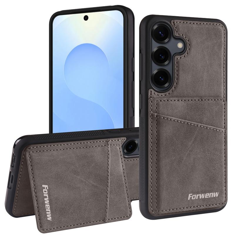 Кошелек-чехол с отделениями для карт и подставкой для Samsung S26 Ultra S25 Edge S24 S23 S22 Plus S21 FE A15 A16 A17 A34 A35 A36 A37 A54 A55 A56 A57 5G Чехол-держатель для карт
