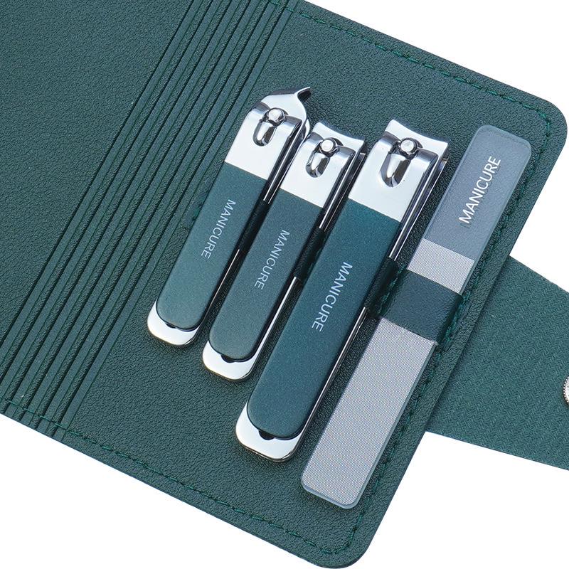 Профессиональный набор для маникюра и педикюра из нержавеющей стали - Портативный набор кусачек для ногтей