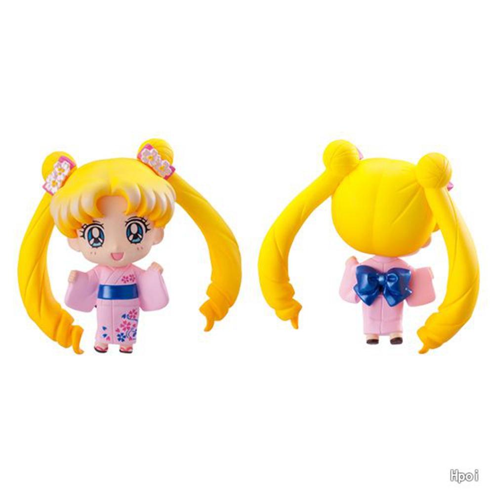 5 шт. Аниме Сейлор Мун S Фигурка Мультяшная Figuarts Mini Кайю Мичиру Томоэ но Меиоу Сецуна Игрушки для Девочек Модель Подарок Куклы