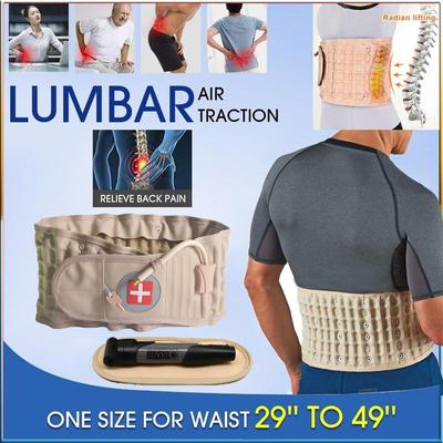 Надувной поясничный пояс для спины, поддержка воздушной декомпрессии, облегчение боли, массажер, защита талии, поясничный пояс, грыжа диска