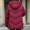 Middle Age Women Winter Short Down Jackets Vintage Embroidery Parkas Hooded Elegant Thick Warm Plus Size Down Coats Woman Outerwears
