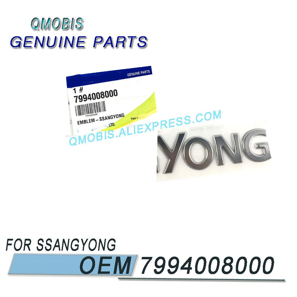 7994008000 подходит для Ssangyong Actyon (Эмблема логотип Rodius Stavic Kyron Rexton) OEM-номер 7994008000