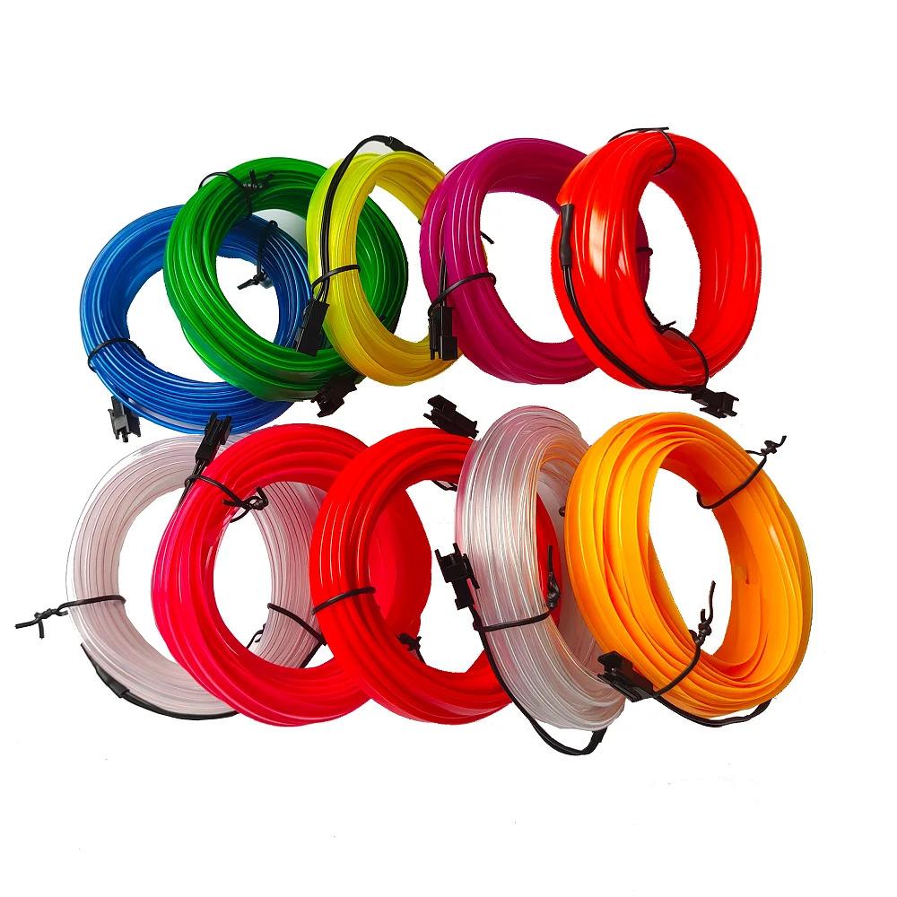 Car Interior Led Decorative Lamp 1M/2M/3M/4M/5M Wiring Neon Strip For Auto DIY Flexible Ambient Light USB Party Atmosphere Diode