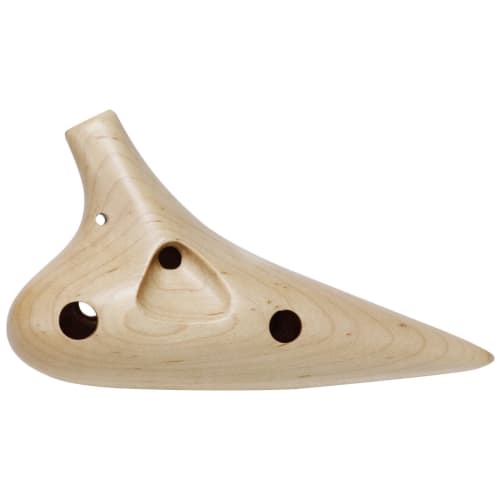 Kikutani 12-Hole Maple Ocarina, Alto C, with Pouch, KOC-AC, Wood