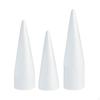 16Pcs Craft Foam Cones Christmas Tree Project Polystyrene for Table Centerpiece