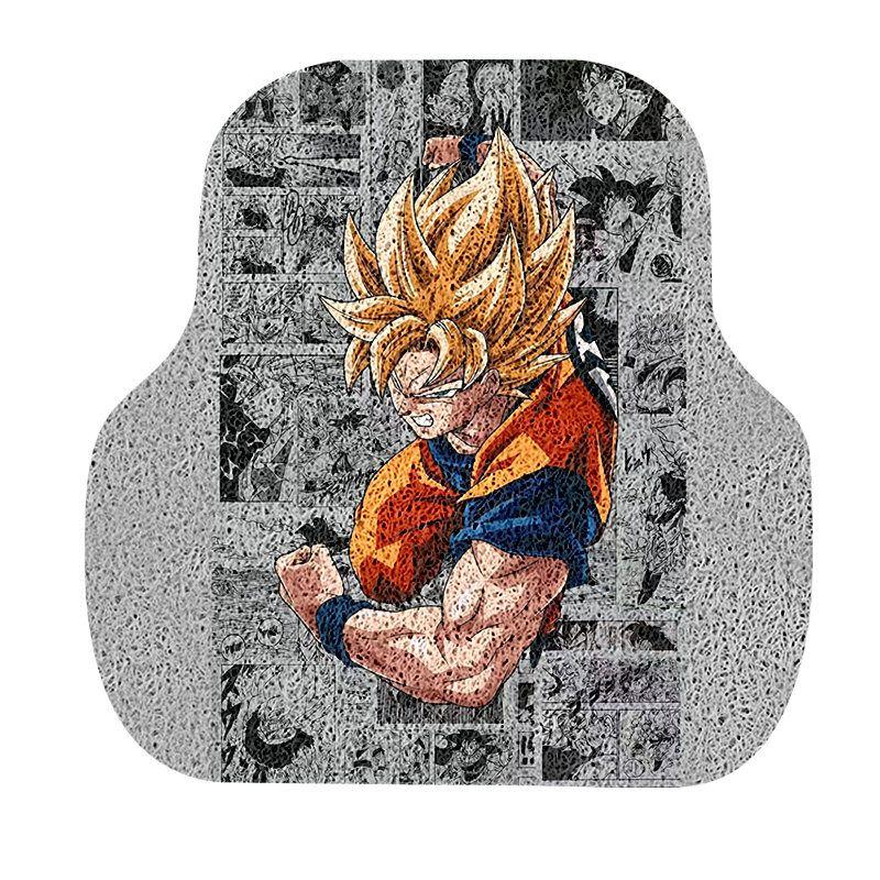 Cartoon Car Floor Mats, Universal Type for Driver and Passenger, Single-Piece Integrated Mat, Dirt-Resistant, Anti-Slip Car Mat, Upper Layer Carpet