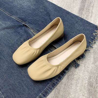 Женские туфли на плоской подошве Повседневная обувь Модные туфли с квадратным носком Лоферы женские нескользящие дышащие женские мокасины Zapatos Mujer 2024