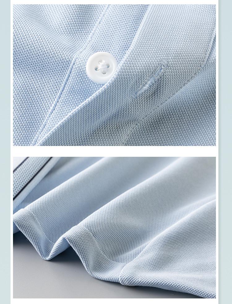 [Cool Silk] Summer New Business Breathable Collar Short Sleeve Polo Shirt for Men