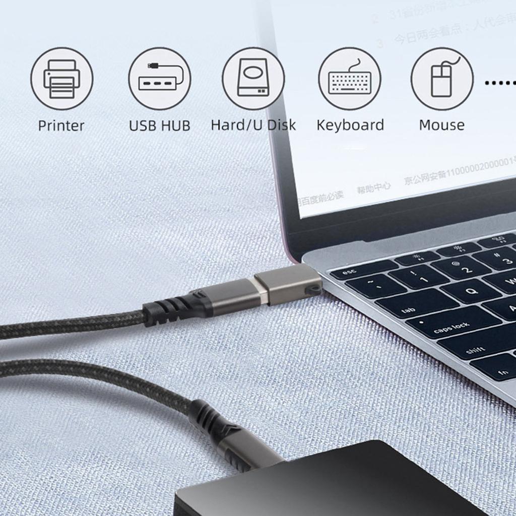 Адаптер USB C на USB 3.2 10 Гбит/с Адаптер USB C «папа» на USB 3.2 «мама» Адаптер OTG Удлинитель для ноутбука