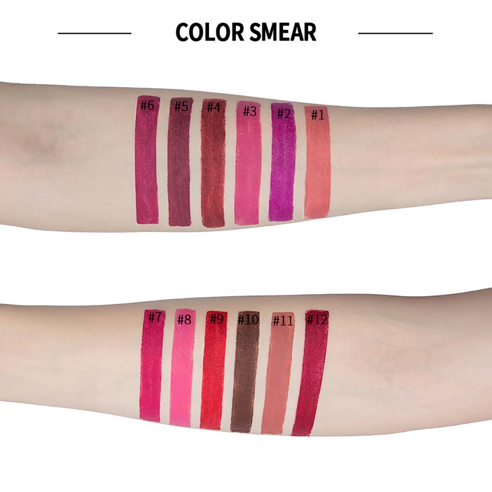 Сексуальный телесный красно-коричневый фиолетовый блеск для губ, матовый блеск для губ, бархатистая помада, матовая водостойкая косметика, долговечная косметика