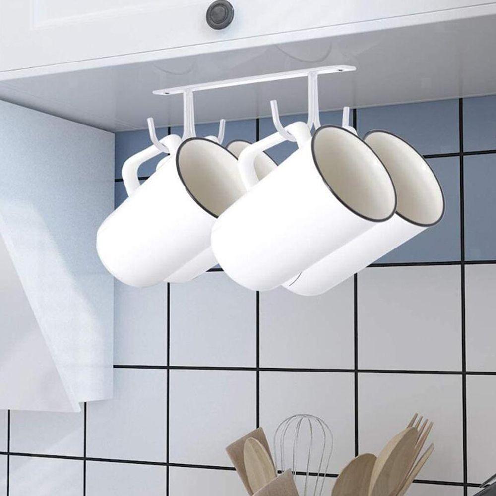 Drainer Drying Rack Cabinet Hook Kitchen Organize Storage Rack Holder Metal Mug Holder Cup Rack