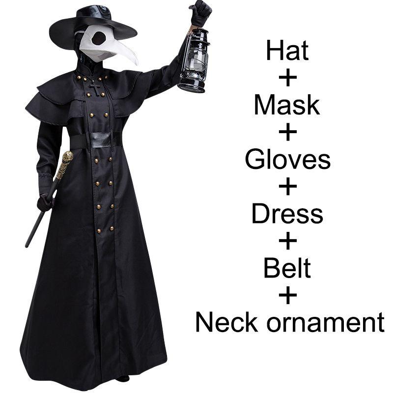 Stunning Plague Doctor Costume For Halloween And Cosplay A Medieval Hooded Robe Mask And Hat For Monk Cosplay