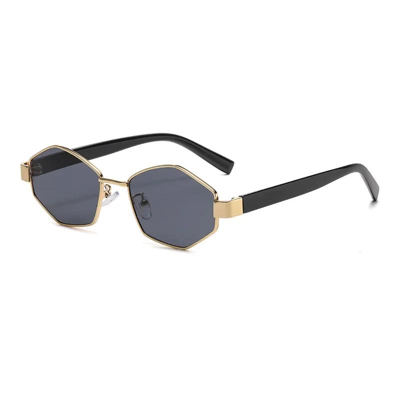 Punk Sunglasses Women Luxury Brand Vintage Small Frame Steampunk Sun Glasses For Men Unique Polygon Sunglass Shades