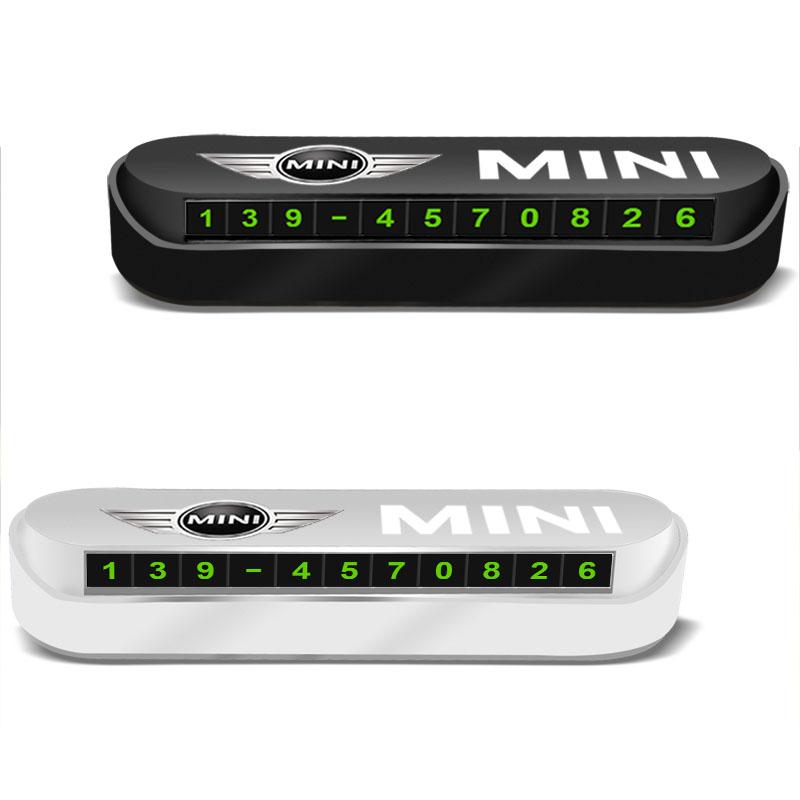 1 шт. Временная парковочная карточка для автомобиля, табличка, значок, стайлинг автомобиля для BMW Mini Cooper F54 F55 F56 R56 R60 SONE Roadster Clubman Coupe
