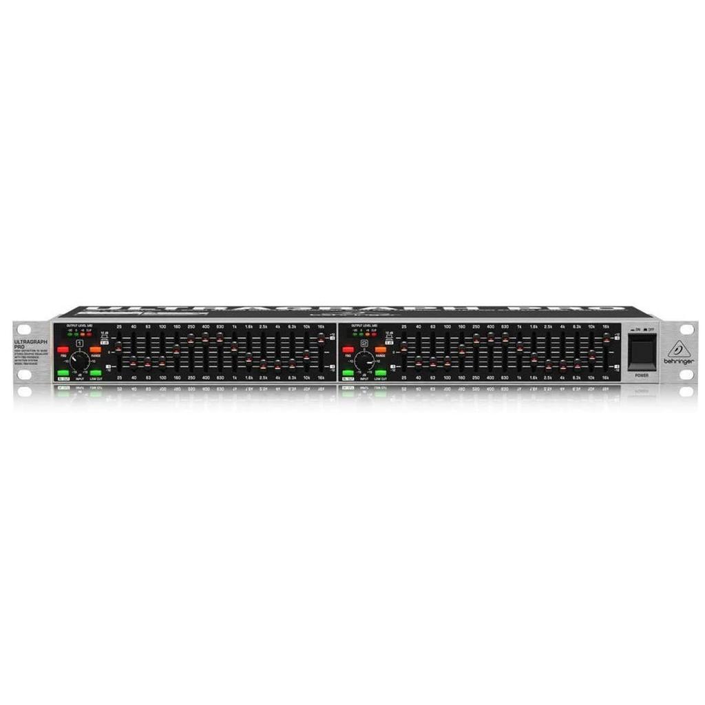 Behringer ULTRAGRAPH PRO FBQ1502HD Графический эквалайзер с детектором обратной связи и выходом на сабвуфер, 15-полосный стерео,