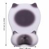 Cartoon Cat Mouse Pad Wrist Rest Non Slip Silicone Mouse Mat Wrist Rest Elegant Ergonomic Cat-shaped Mouse Pad Computer Use