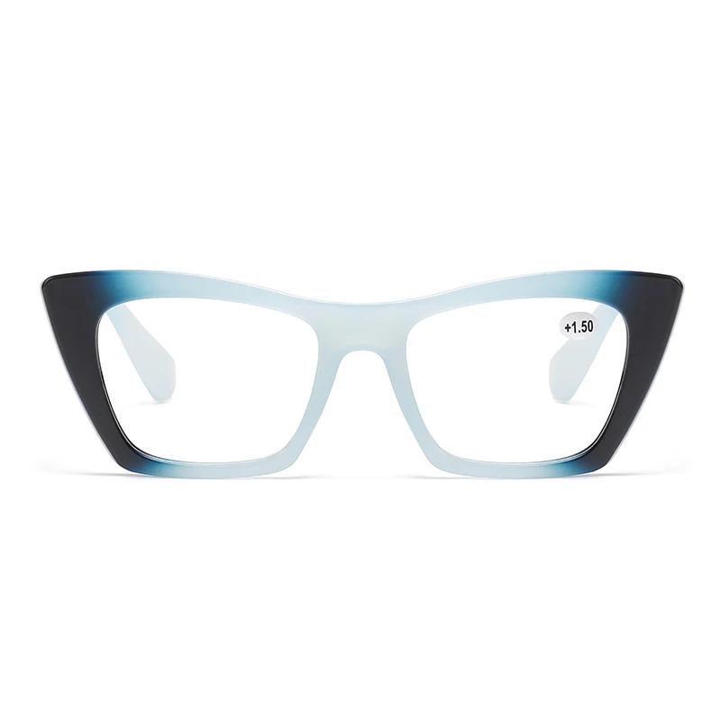 Модные градиентные квадратные очки для чтения для женщин, винтажные фиолетовые, при дальнозоркости, мужские очки для пресбиопии, очки для защиты от синего света
