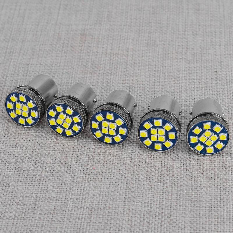 Белые Светодиодные 12SMD BAY15D 1156 1157 7440 3157 T20 P21W Лампочки Дневного Света, Поворотника, Габаритного Огня Универсальные для Автомобиля Грузовика 24В