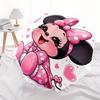 Disney Minnie Mouse Manual Opening and Closing Umbrella - 8-Rib Reinforced Folding Design, Lightweight