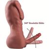 HWC-19 Half Body Armless Brown Large Penis Silicone True Touch Muscle Sex Doll True Penis Female Adult Toy Masturbator