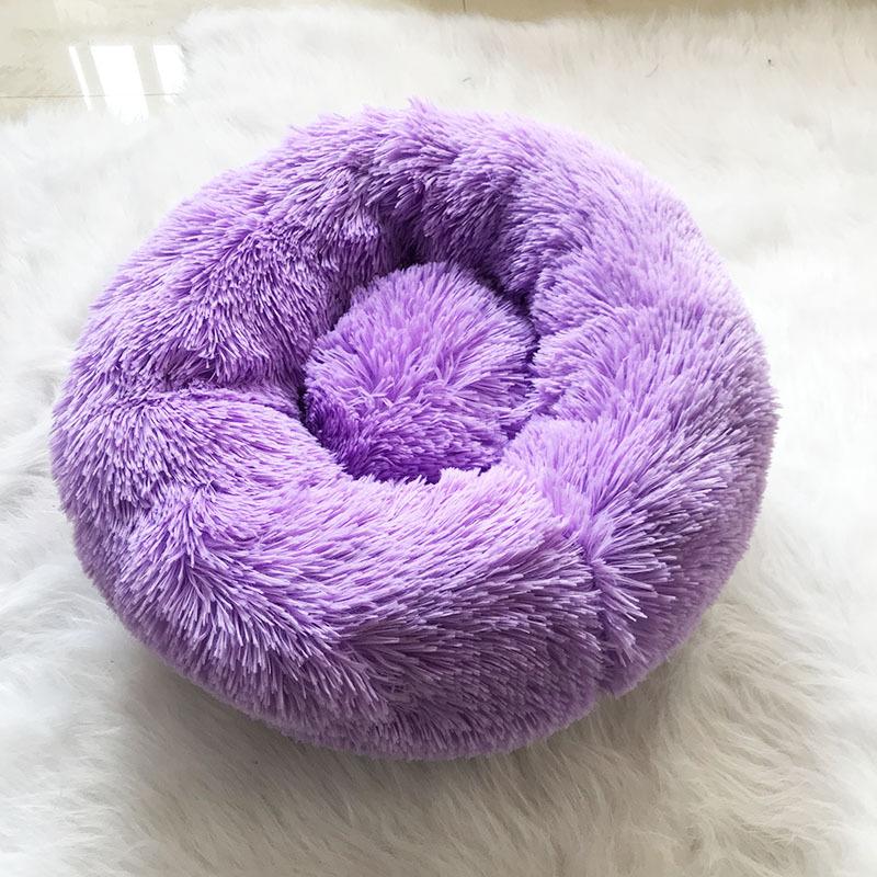 32 цвета, круглая кровать для собак, удобная плюшевая конура для глубокого сна, кошачий туалет, спальная кровать, домик для домашних животных, диван-кровати