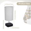 Touch Control Table Lamp Bedside Desk Lamp with 4W LED Bulb Warm White Light 3-level Dimmable
