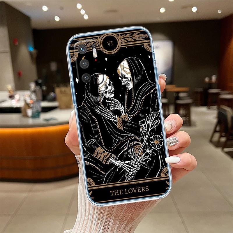 RE21 Divination Tarot Transparent Phone Case for Motorola Moto G40 G04 G05 One Ace Action  Fusion + Plus Hyper Macro Vision Zoom