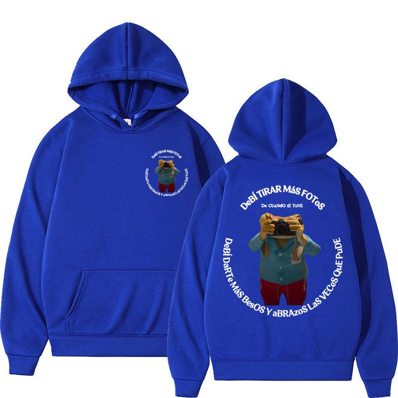 Bad Bunny Debi Tirar Mas Fotos DTMF Hoodies Men Women Fashion Hip Hop Sweatshirt Fleece Oversized Casual Sportwear