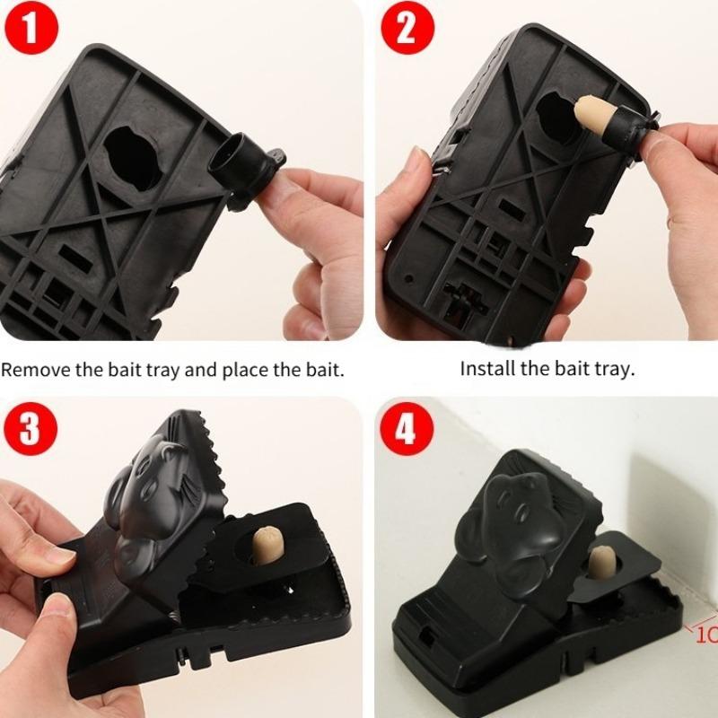 1PC plastic mouse trap exterminator, mousetrap