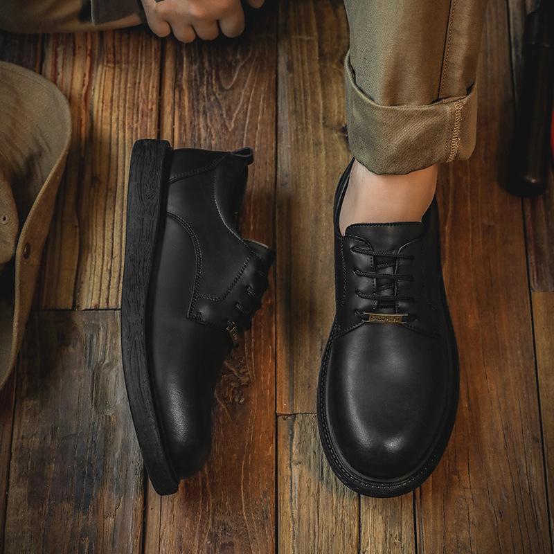 Новые британские винтажные мужские оксфордские повседневные туфли, высококачественные туфли на платформе, мужские дизайнерские кожаные туфли, модные кроссовки