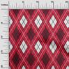 Хлопчатобумажная гибкая ярко-красная ткань в клетку Аргайл для шитья напечатанная ткань для рукоделия в ярдах 40 дюймов