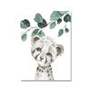 Personalized Kid Room Picture Customize Baby Bedroom Decoration Wall Art Poster Print Eucalyptus Animal Zebra Giraffe Pictures