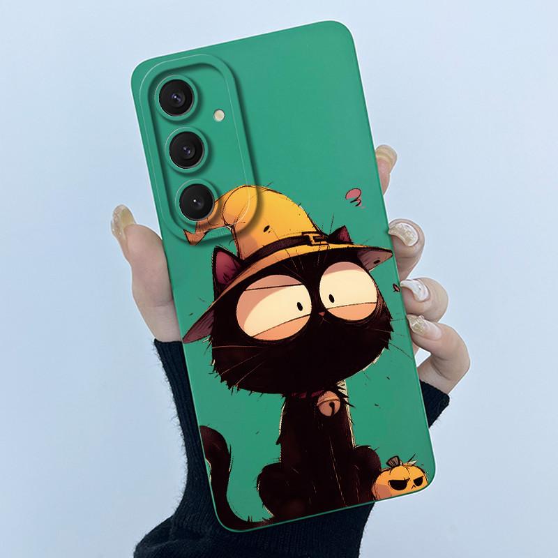 Funny Cool Cat Dog Silicone Phone Case For Samsung Galaxy A16 A26 A36 A56 5G Bumper Matte Protective Soft Back Cover Shell Capas
