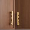 Wave Shape Drawer Pulls Modern Design Furniture Handles Brass Cabinet Handles  Kitchen Wardrobe