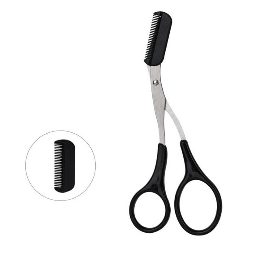 Красота Нержавеющая сталь Уход за бровями Ресницы Заколки для волос Триммер для бровей Расческа для удаления волос