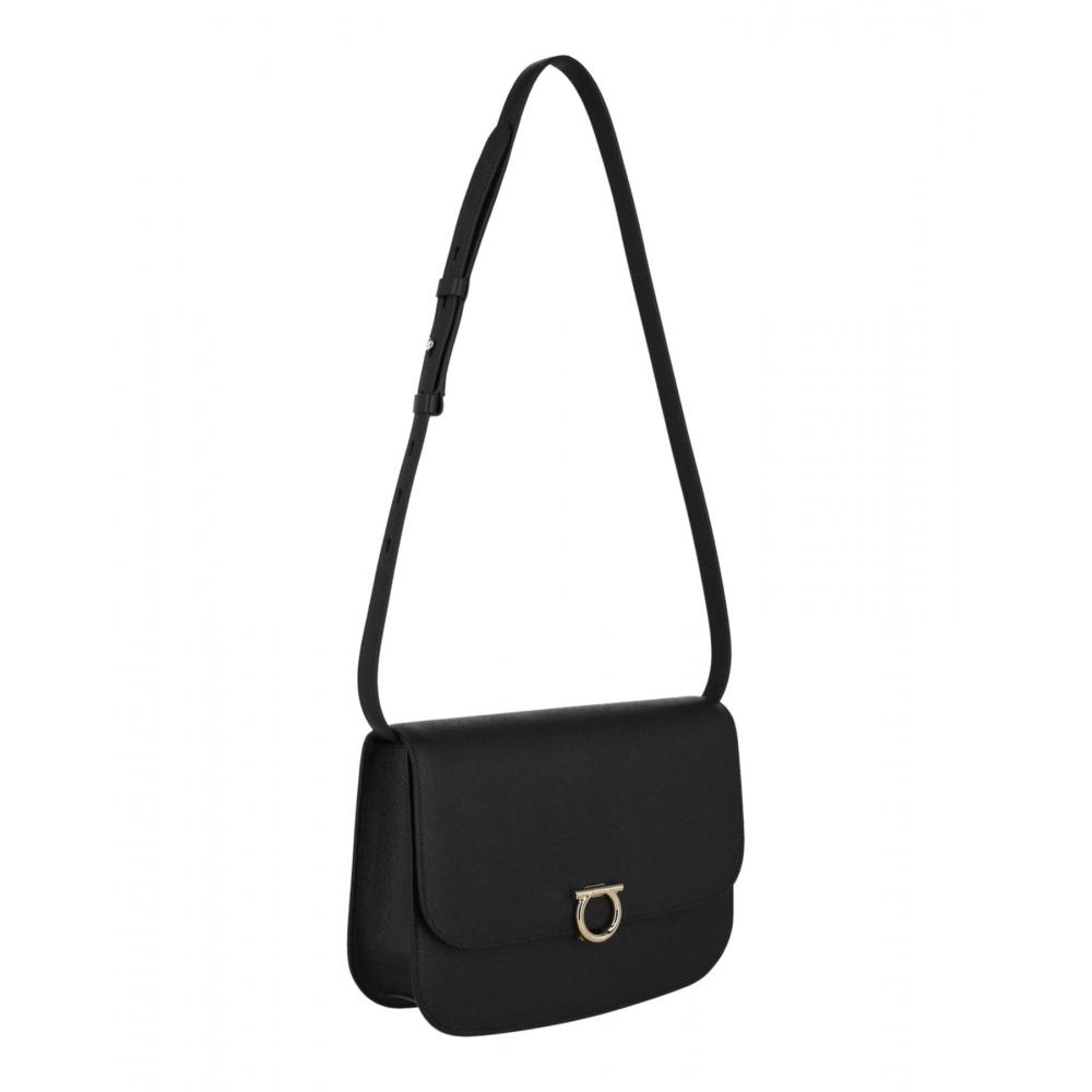 Salvatore Ferragamo Gemini Crossbody Bag Black