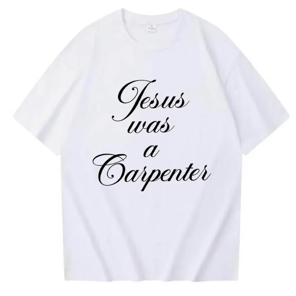2026 White Front Print Cursive Script Letter Graphic Tshirt Black Ink Print Soft Cotton Short Sleeve Unisex Casual Daily Tee