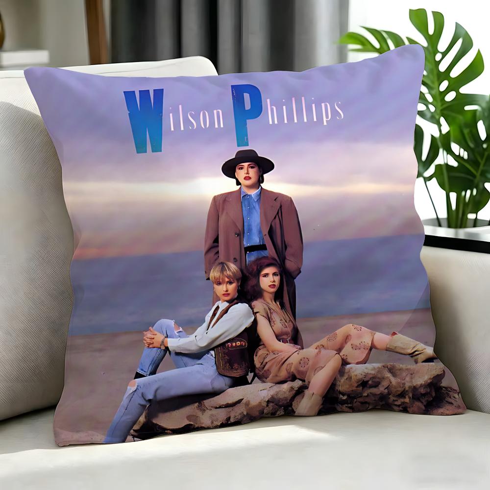 Band - Wilson Phillips Cushion Cover Cushion Cover Set 4Pcs 50X50 45X45 40X40 Pillowcase Decorative Sofa Home Decor